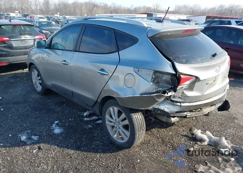 2013 Hyundai Tucson Limited z USA, uszkodzony, nr VIN KM8JU3AC2DU581403